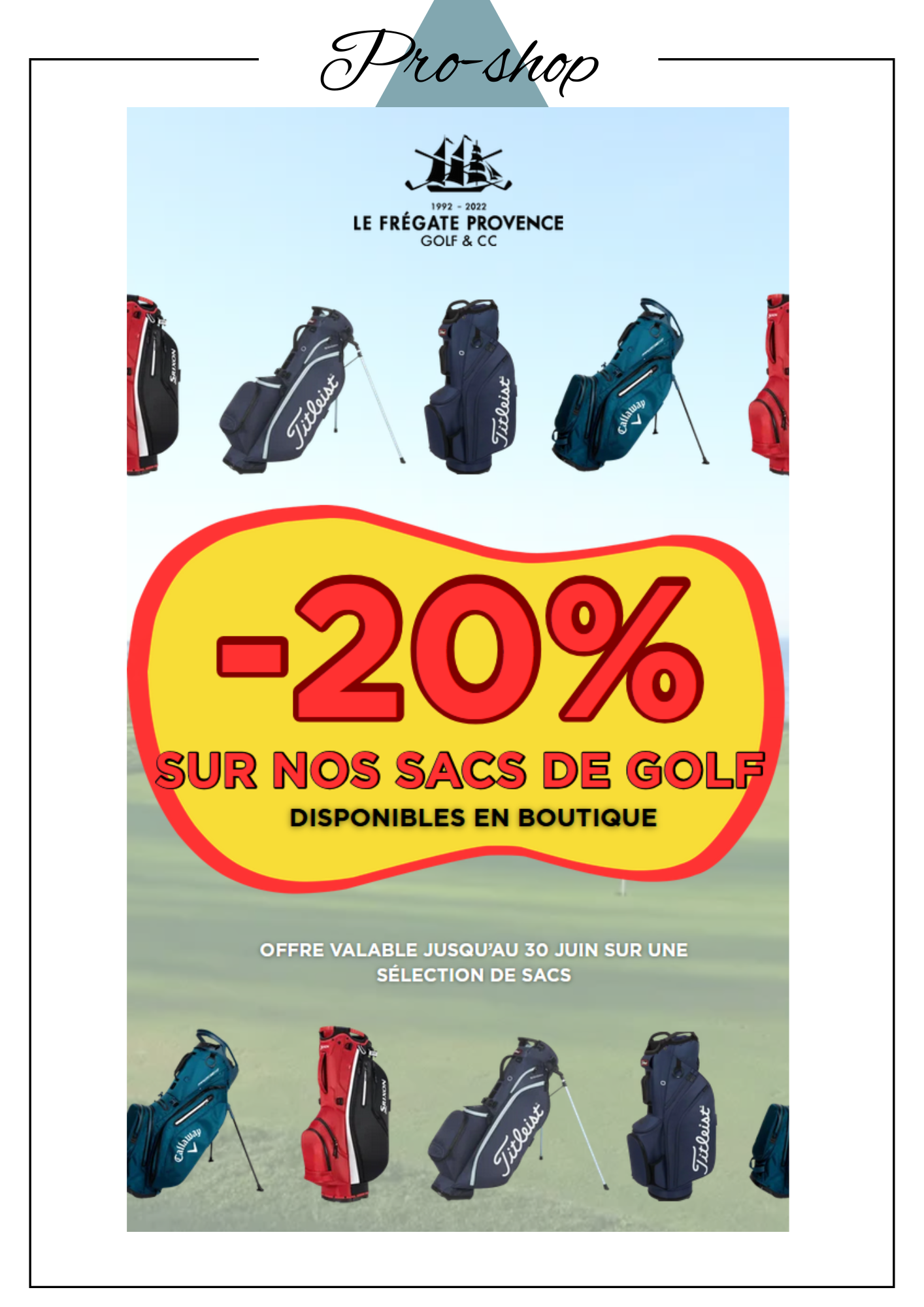 Promotion Sacs Golf -20%