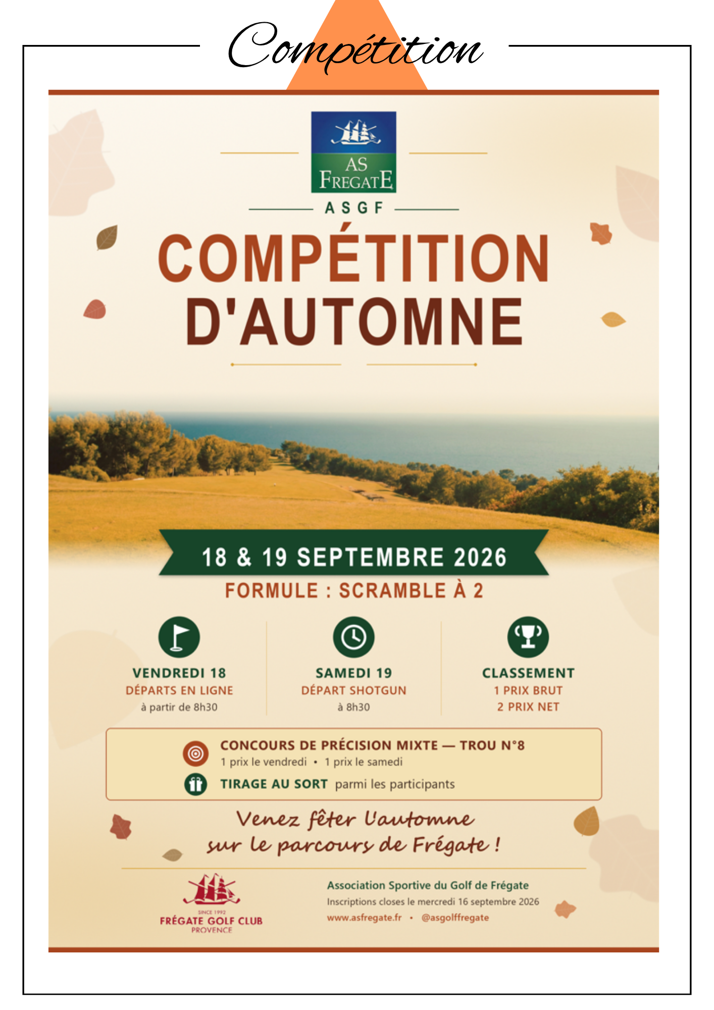 COMPETITION D'AUTOMNE ASGF