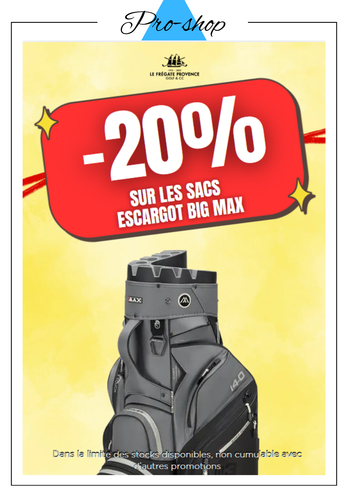-20% SUR LES SACS ESCARGOT BIG MAX