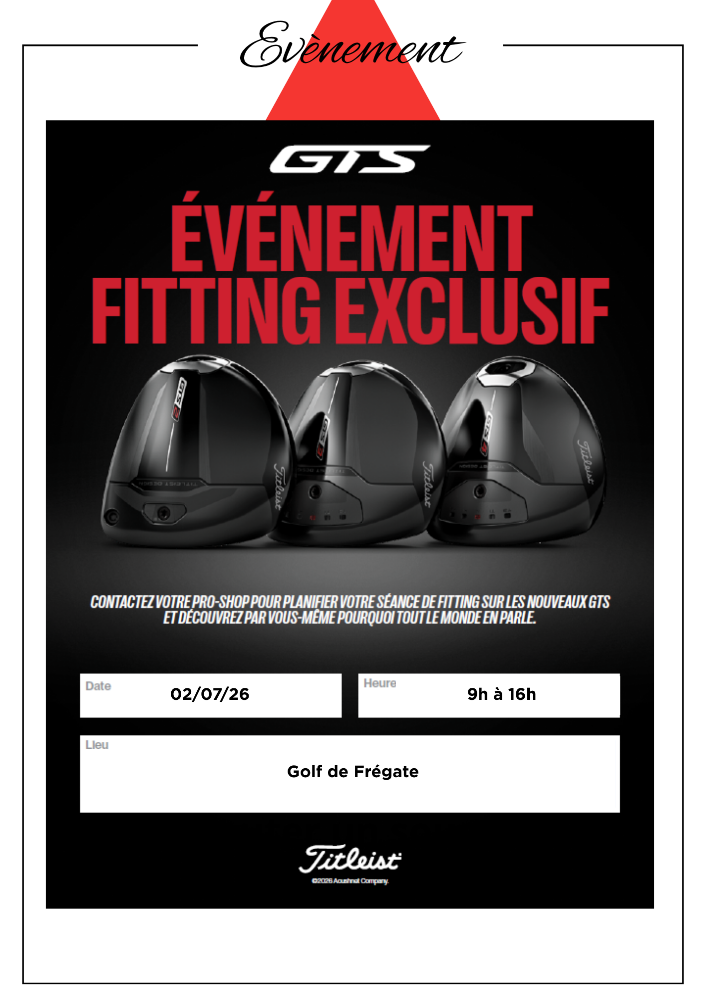 DEMO TITLEIST ET EUROGOLF