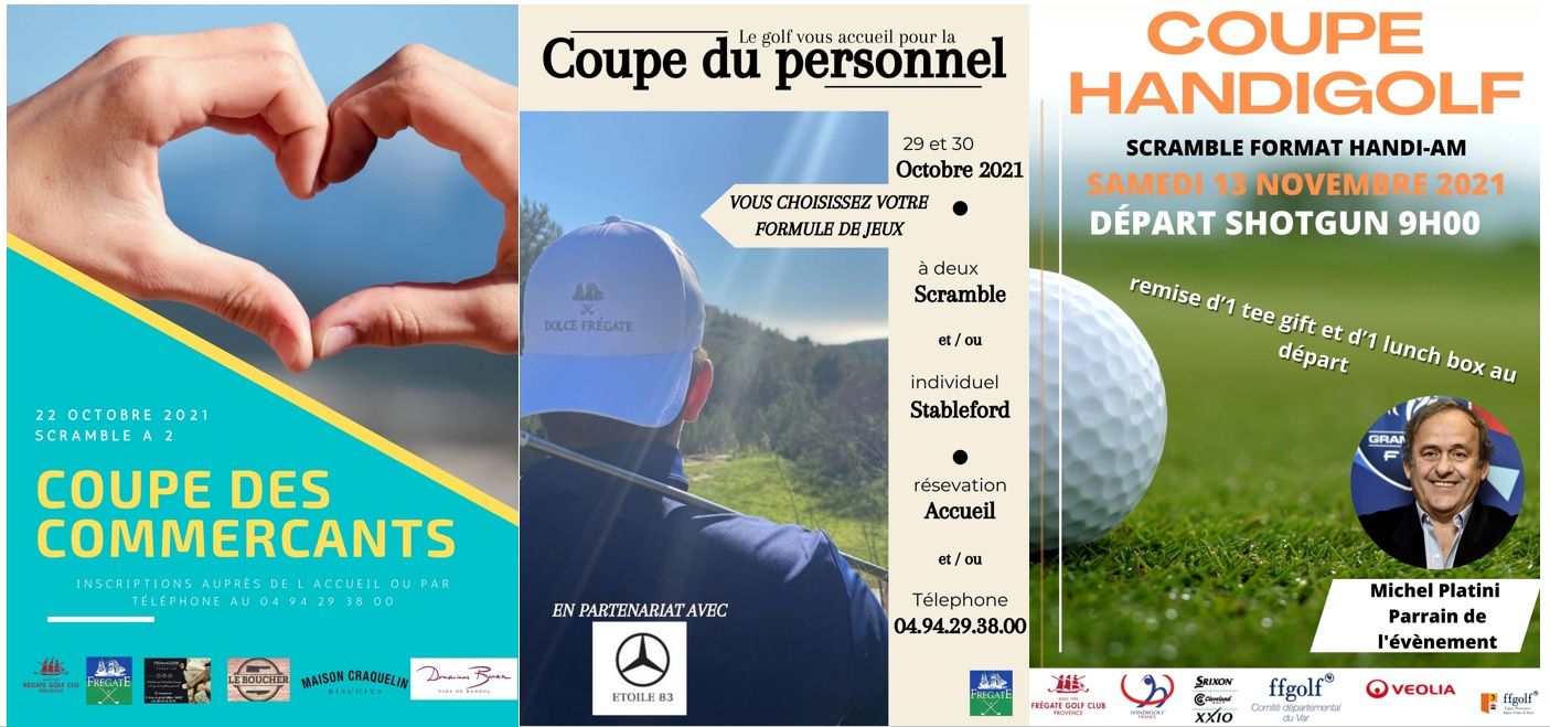 Nos prochaines animations au club!